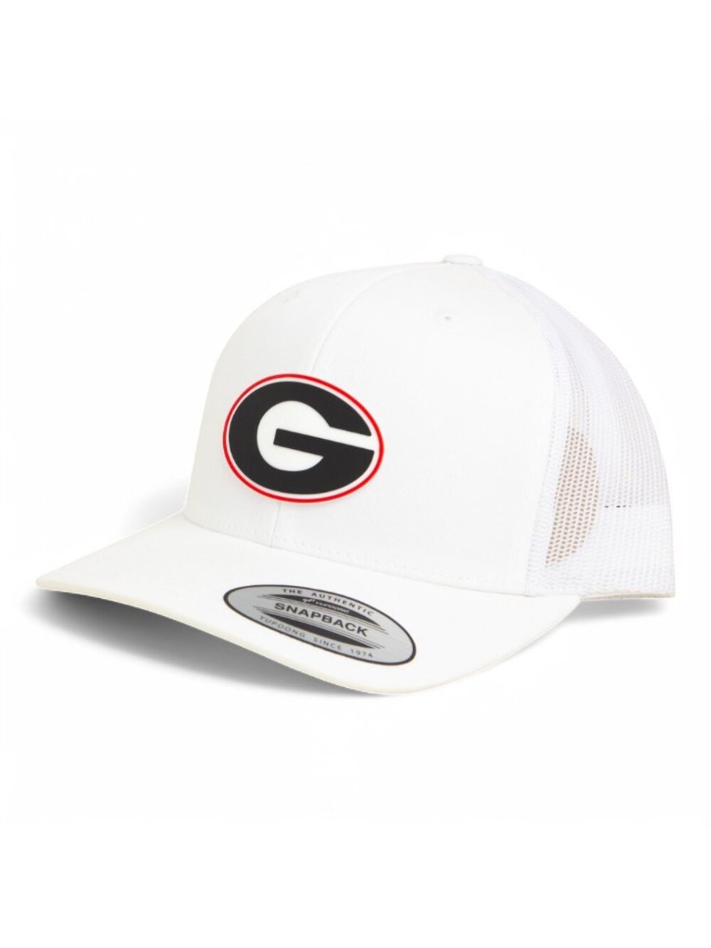 Georgia Bulldogs Power G 3D YP Snapback Trucker Hat- White